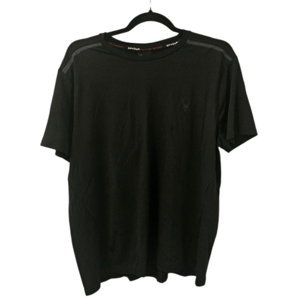 Black, Grey and Red Spyder Men's Active T-Shirt